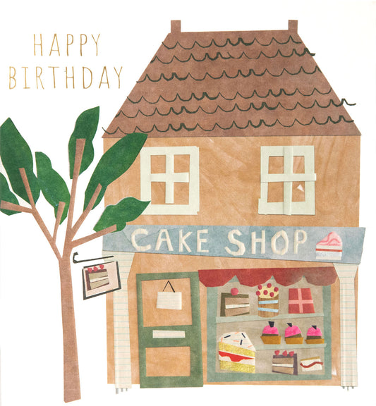 PRC008-Caroline G-Happy Birthday Collage Cake Shop-Card-