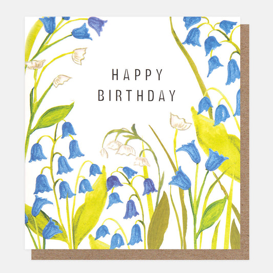 PSI006-Caroline G-Happy Birthday Bluebells-Card-Posie