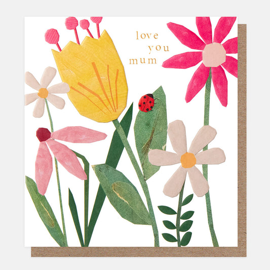 REL037-Caroline G-Love You Mum Collage Flowers-Card-Relations