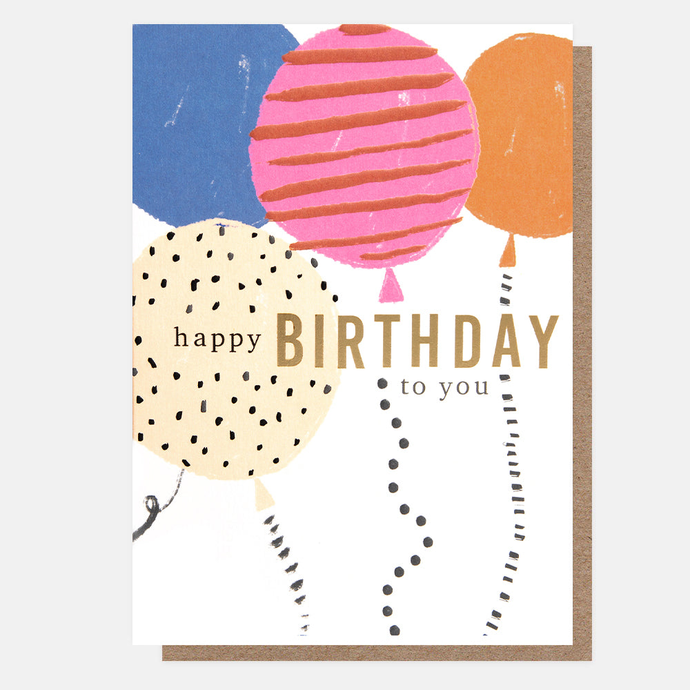 SBK012-Caroline G-Happy Birthday To You Patterned Balloons-Card-Sketchbook