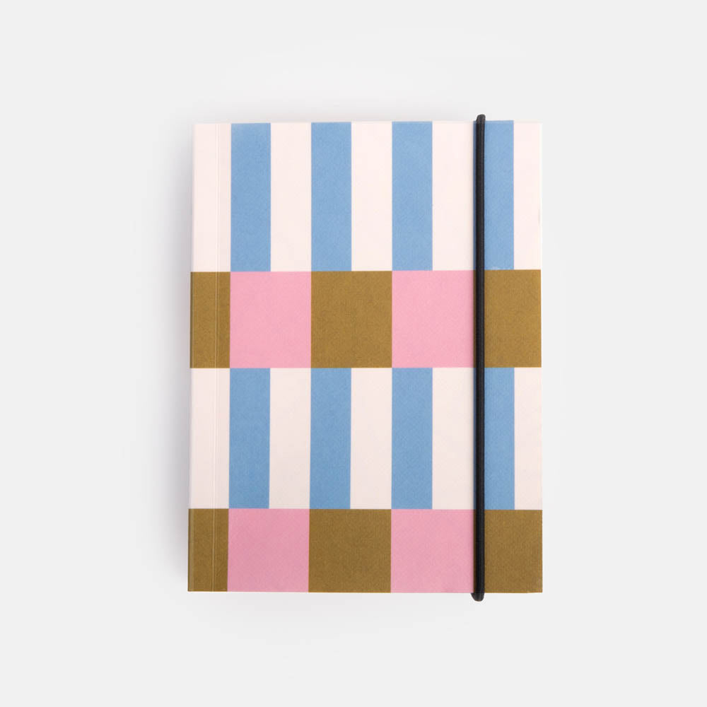 SCB126-Caroline G-Stripe Small Chunky Notebook-Notebook-Stationery