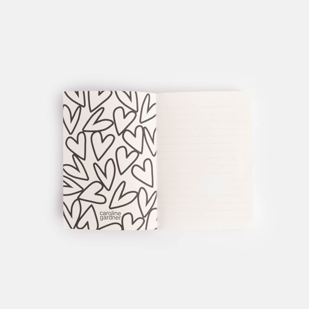 SCB126-Caroline G-Stripe Small Chunky Notebook-Notebook-Stationery