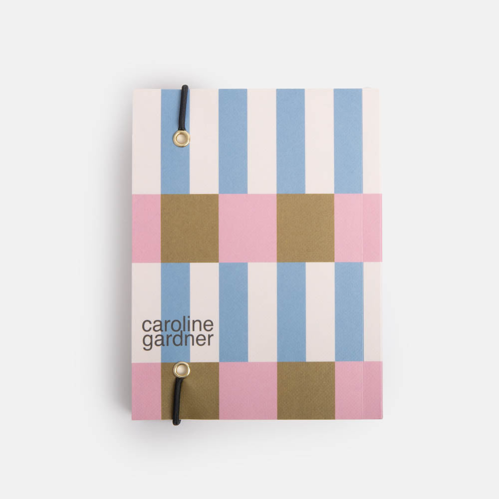 SCB126-Caroline G-Stripe Small Chunky Notebook-Notebook-Stationery