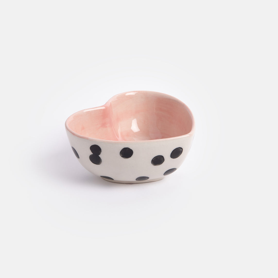 SHB100-Caroline G-Heart Shape Dotty Trinket Bowl-Bowl-At Home