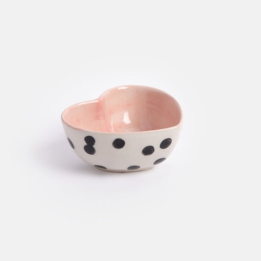 SHB100-Caroline G-Heart Shape Dotty Trinket Bowl-Bowl-At Home