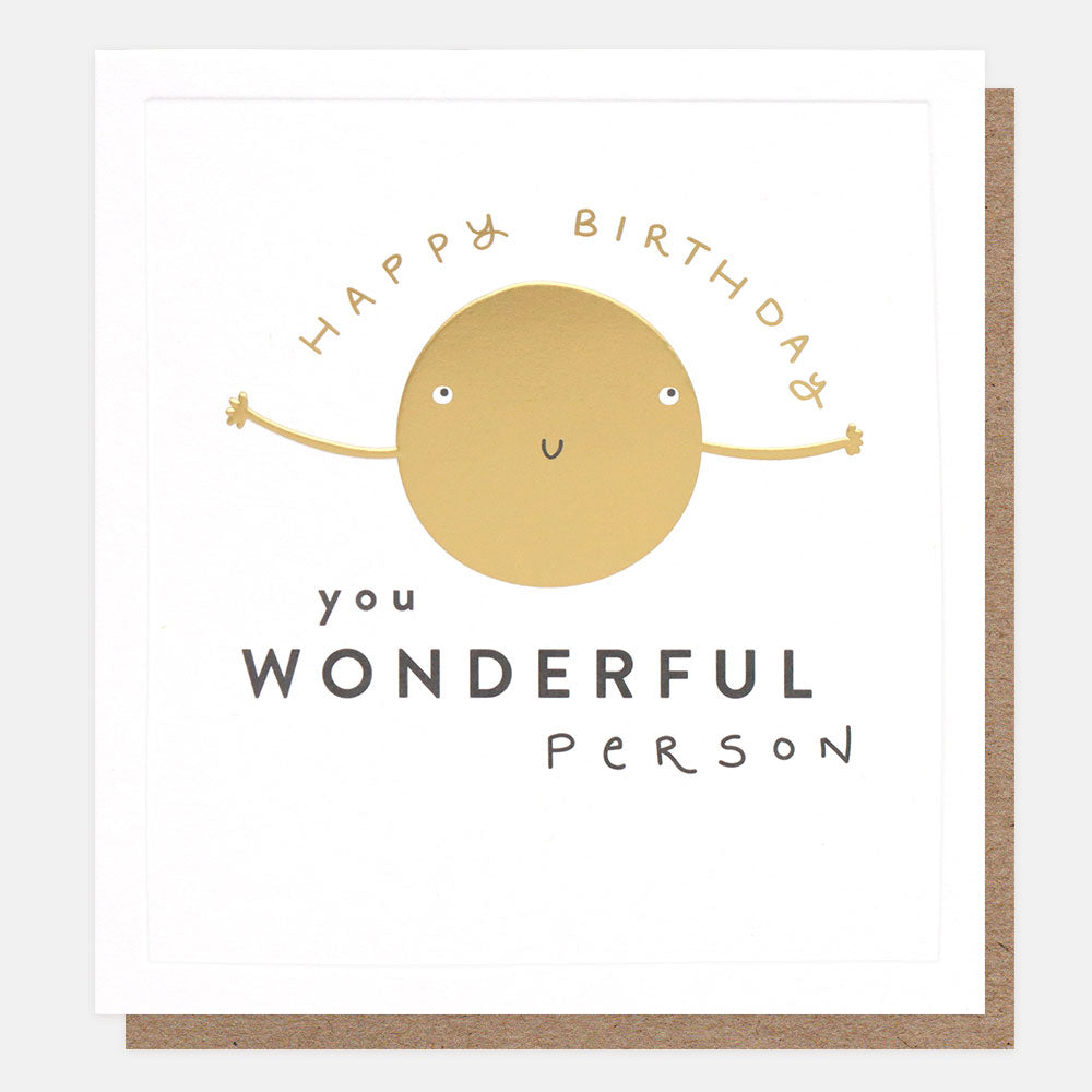 SMI001-Caroline G-Happy Birthday Wonderful Person-Card-All Smiles