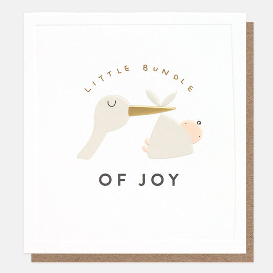 SMI012-Caroline G-Little Bundle Of Joy Stalk With Baby-Card-All Smiles