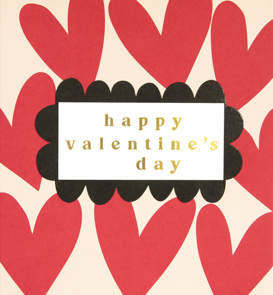 VAL024-Caroline G-Happy Valentine'S Day Multi Heart Pattern-Card-