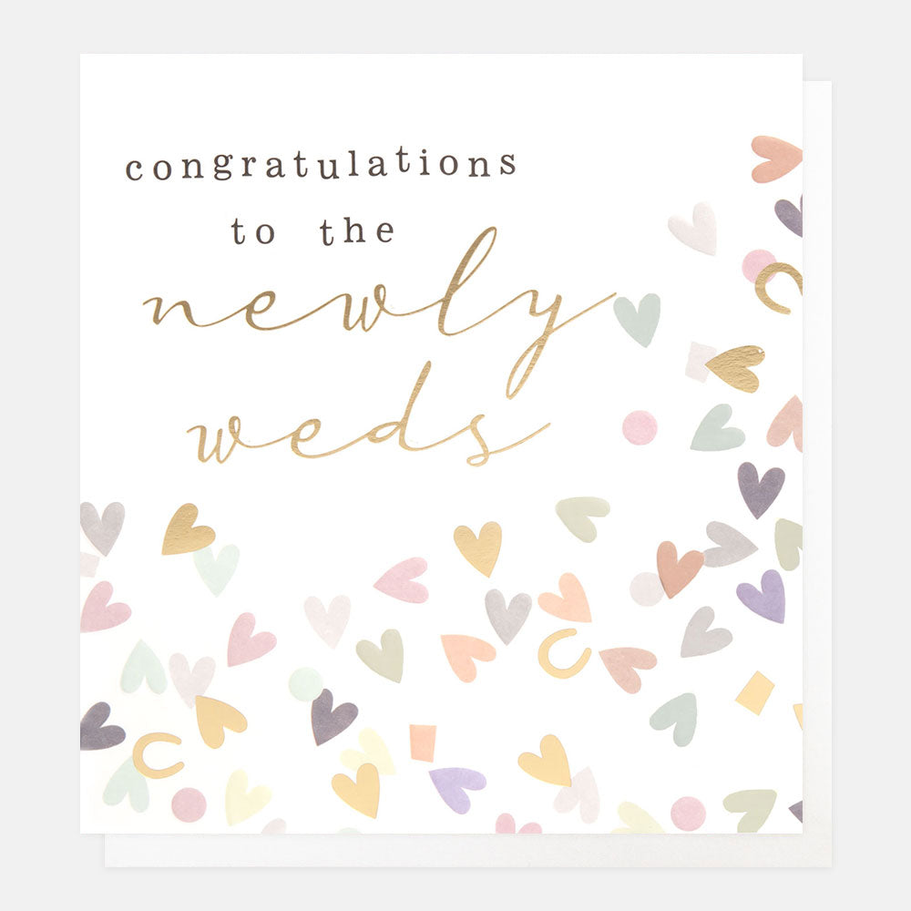 WED007-Caroline G-Congratulations To The Newlyweds Confetti-Card-Random