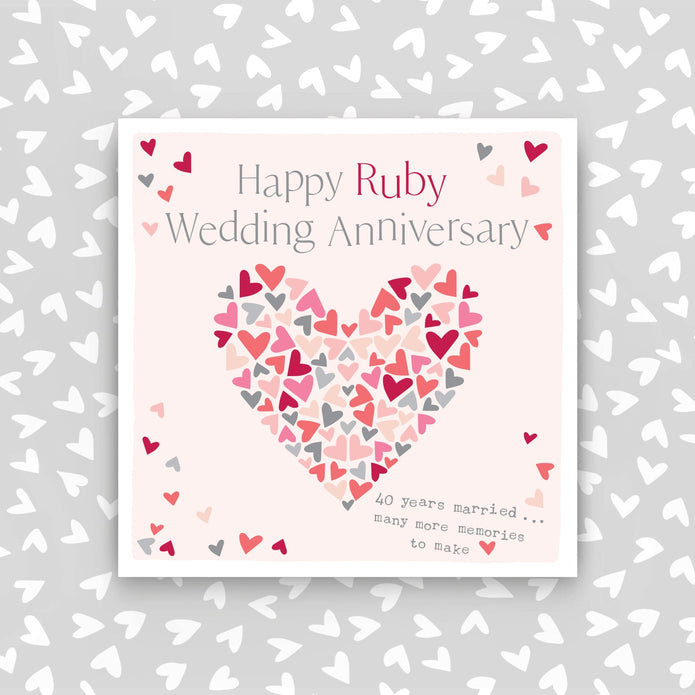 CB225-Molly Mae-40Th Wedding Anniversary-Card-Carried On The Breeze