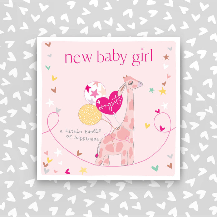 CB231-Molly Mae-New Baby Girl Greeting Card-Card-Carried On The Breeze