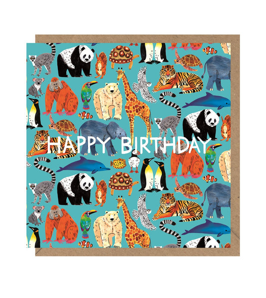 BUD035-Earlybird-Animal Pattern-Card-Buddy And Betty