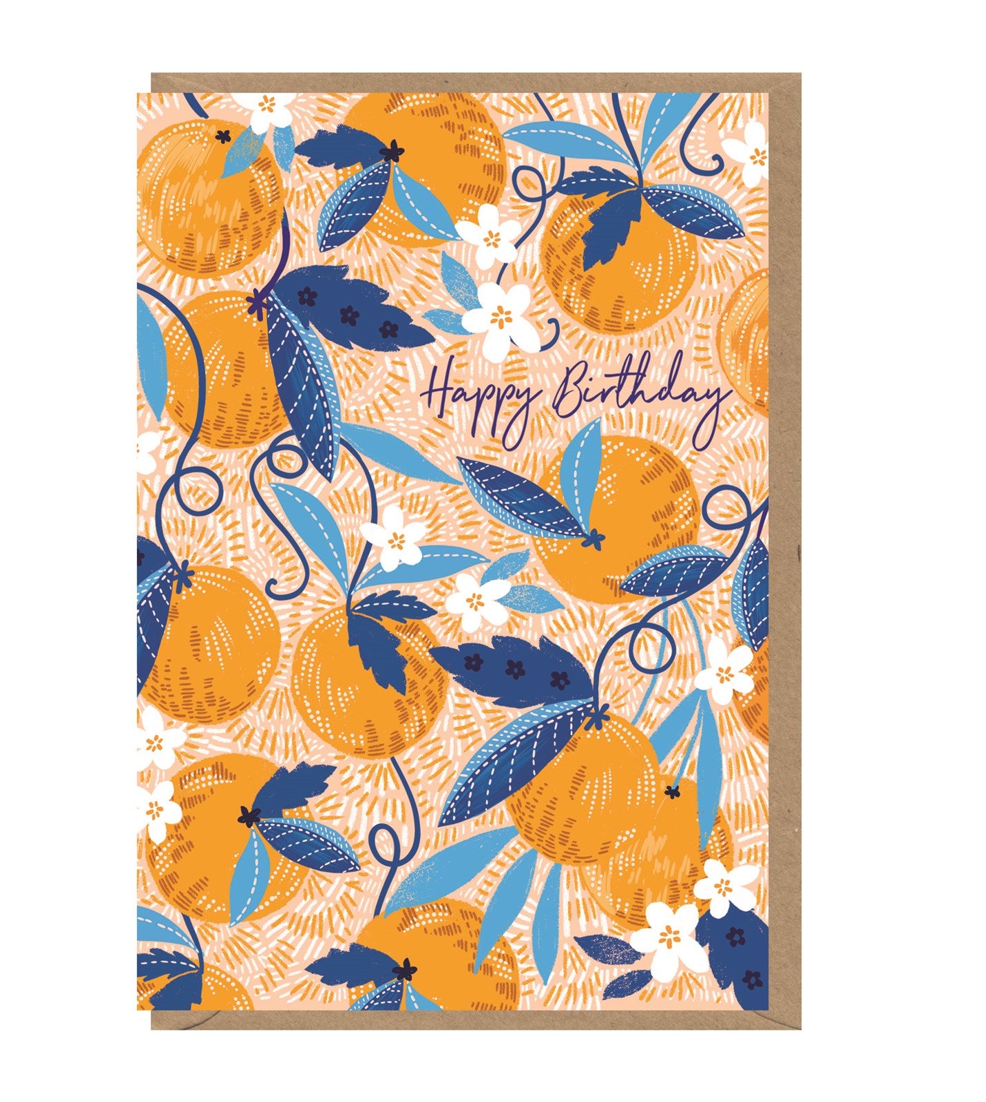 HON029-Earlybird-Birthday Oranges-Card-Honey