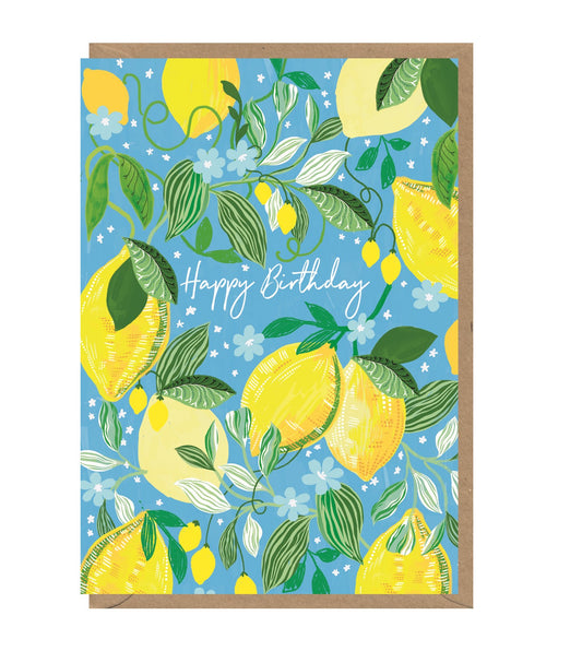 HON030-Earlybird-Birthday Lemons-Card-Honey