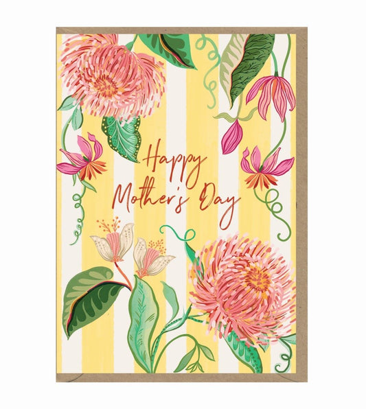 HON045-Earlybird-Happy Mother'S Day Floral-Card-Honey