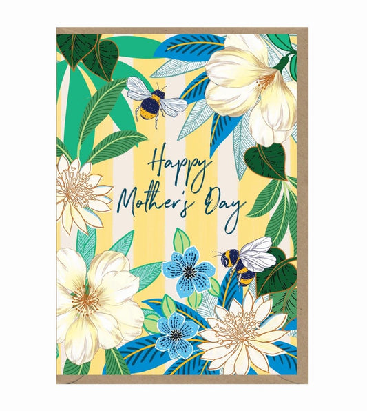 HON046-Earlybird-Happy Mother'S Day Floral-Card-Honey