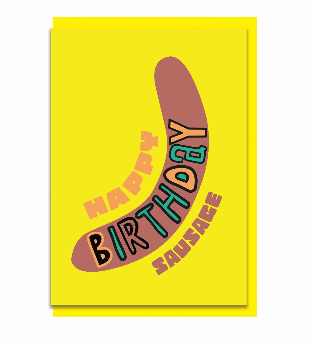 RU004-Earlybird-Birthday Sausage-Card-Rude X Earlybird