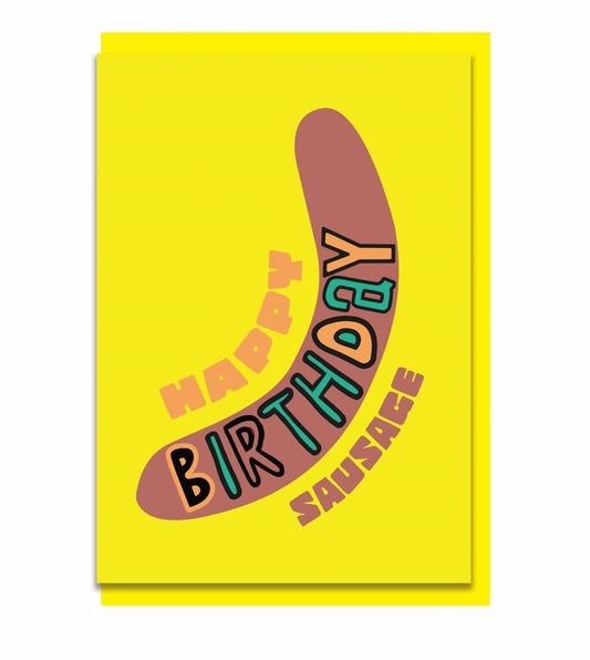 RU004-Earlybird-Birthday Sausage-Card-Rude X Earlybird
