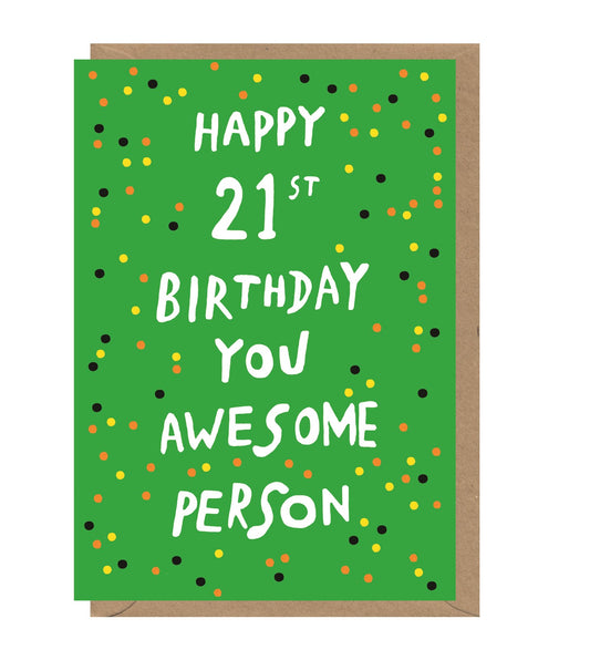 SUP058-Earlybird-Awesome 21St-Card-Super Fab