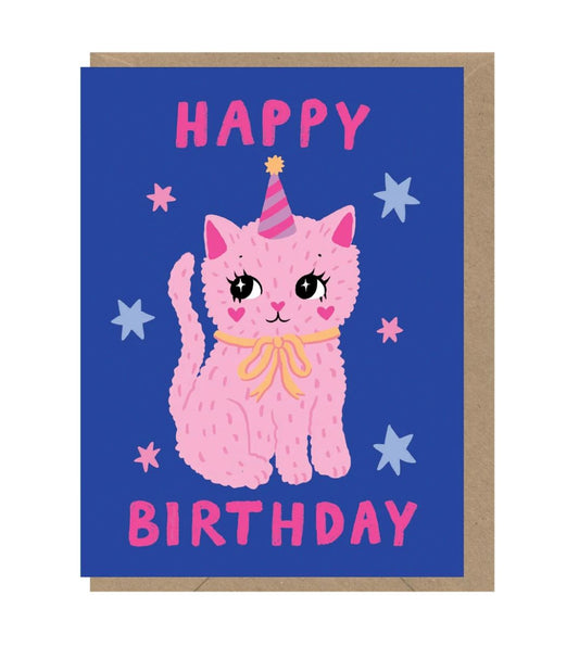 TRINK003-Earlybird-Birthday Cat-Card-Quackers
