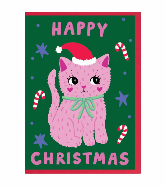 XQ003-Earlybird-Christmas Cat-Xmas Card-Christmas Quackers