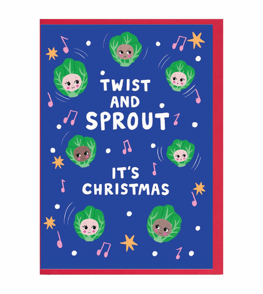 XQ007-Earlybird-Christmas Twist And Sprout-Xmas Card-Christmas Quackers