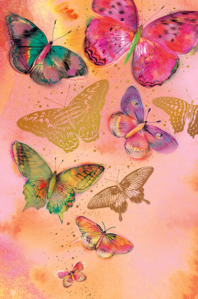 9956560093-Editions du Desastre-Pink Butterflies-Card-Concept Carnet De Couleurs