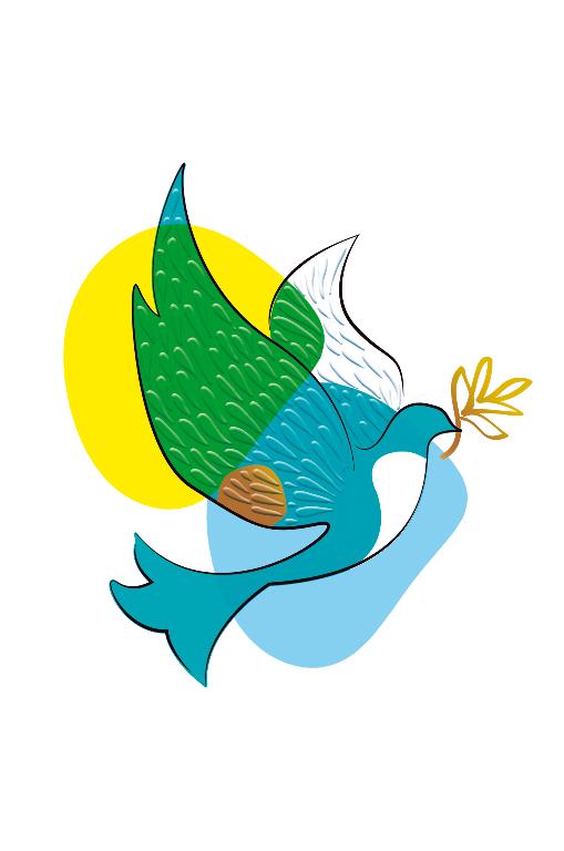119960013-Editor Groupe-Peace Dove-Card-Pure Et Simple