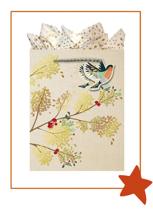 9613870009-The Editor Groupe-Bouvereuil-Medium Bag 180Mm X 230Mm-Xmas Gift Bag-