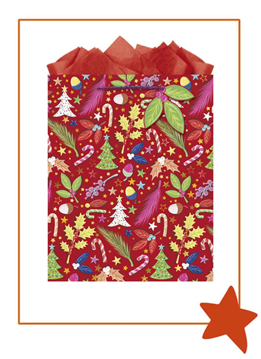 9613870043-The Editor Groupe-Sweet-Large Bag 260Mm X 320Mm-Xmas Gift Bag-