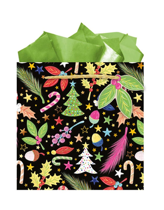 9613870046-The Editor Groupe-Sucre Dorge-Small Square Bag 180Mm X 180Mm-Xmas Gift Bag-
