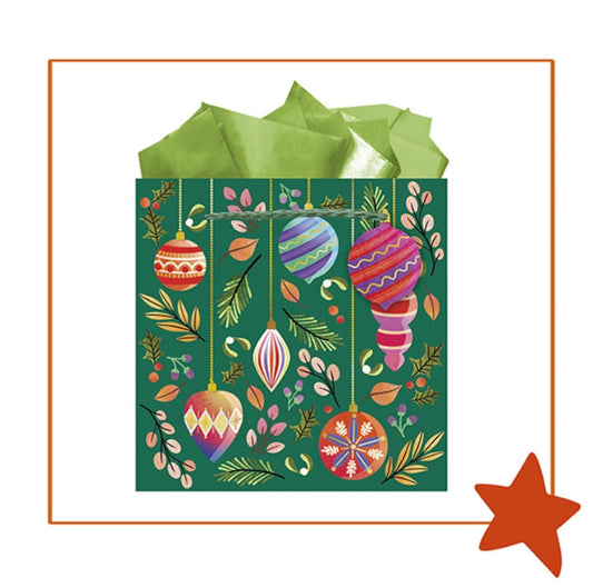 9613870050-The Editor Groupe-Brindille-Small Square Bag 180Mm X 180Mm-Xmas Gift Bag-