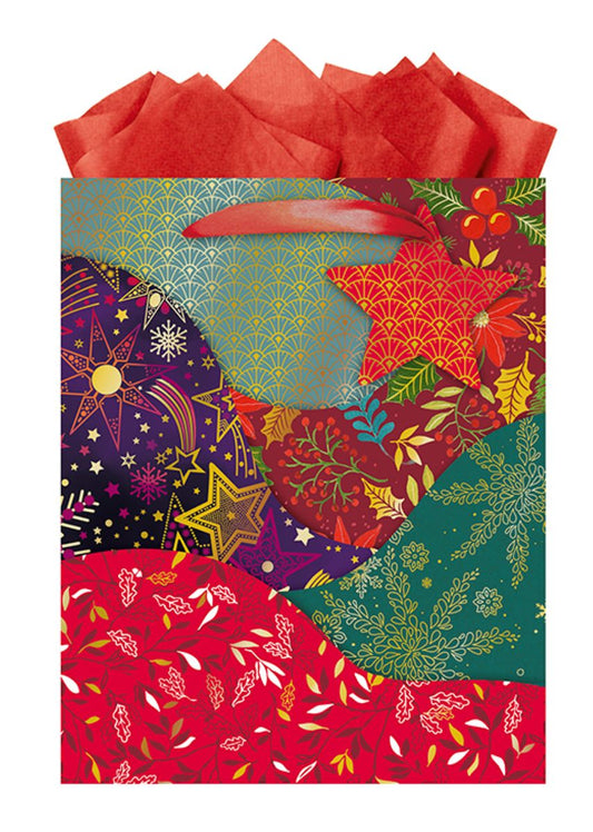 9613870059-The Editor Groupe-Fragment-Medium Bag 200Mm X 250Mm-Xmas Gift Bag-