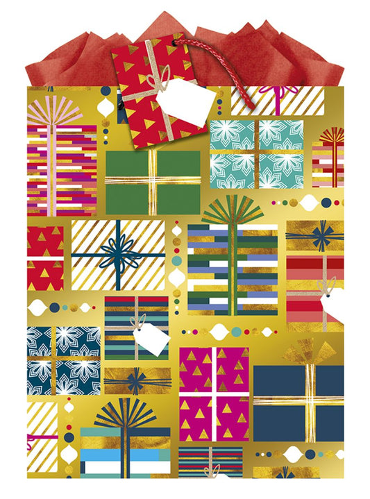 9613870713-The Editor Groupe-Trendy Gift-Large Bag 260Mm X 320Mm-Xmas Gift Bag-