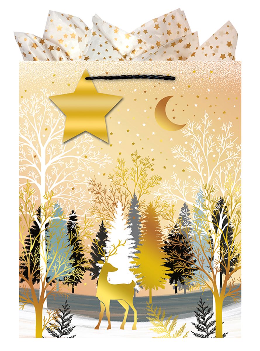 9613870734-The Editor Groupe-Reveillon-Large Bag 260Mm X 320Mm-Xmas Gift Bag-