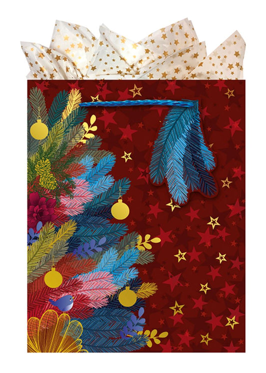 9613870749-The Editor Groupe-Sous Le Sapin-Medium Bag 200Mm X 250Mm-Xmas Gift Bag-