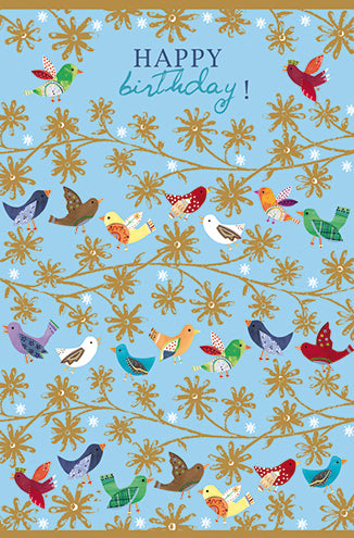 9919963032-Editor Groupe-Colourful Birds-Card-Miniature Greeting Cards