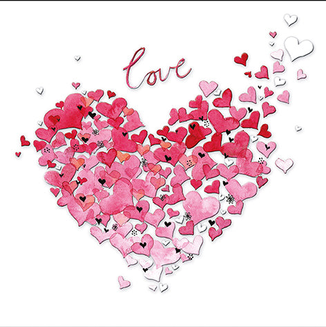 9958400025-Editor Groupe-Heart Balloons-Card-Aerial Carnet