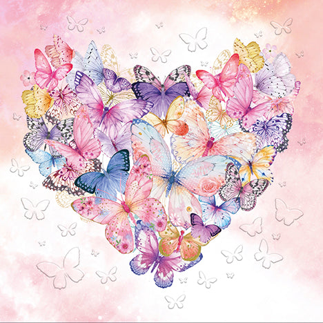 9958400055-Editor Groupe-Floral Heart-Card-Aerial Carnet
