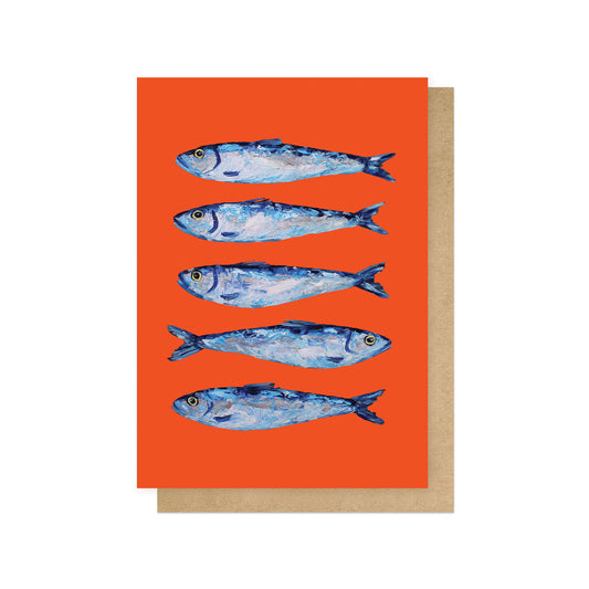 ALISTR027C-East End Prints-Sardines-Card-Alice Straker