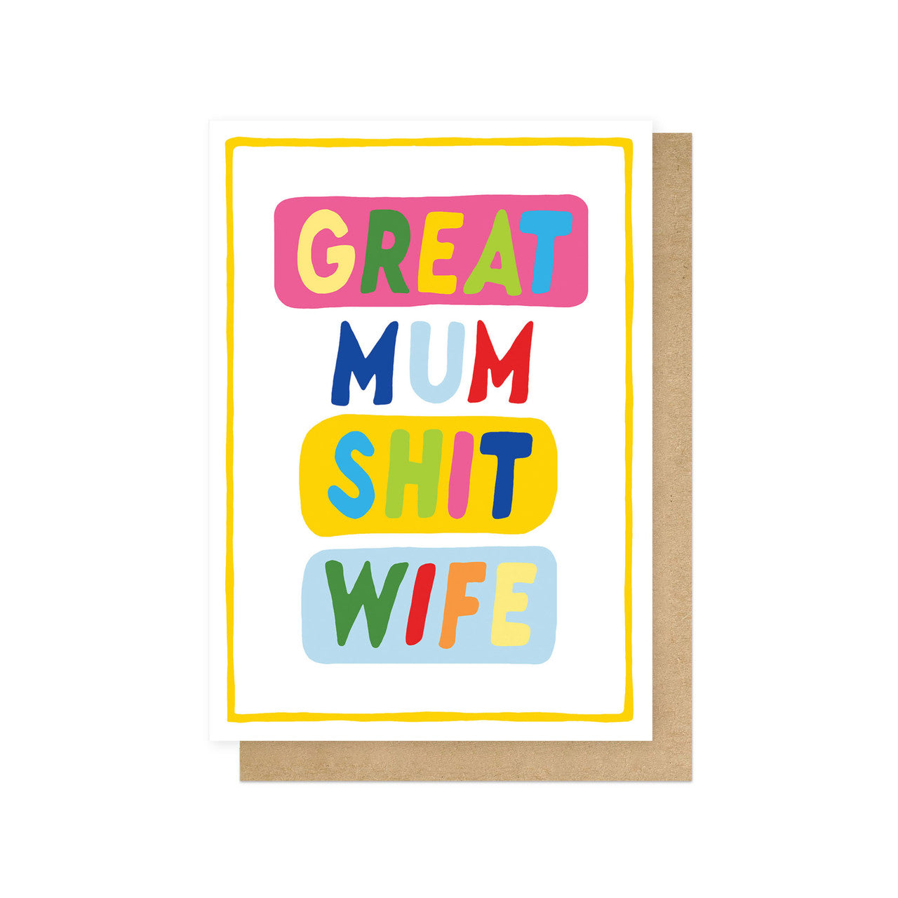 BOBEVE003C-East End Prints-Great Mum-Card-
