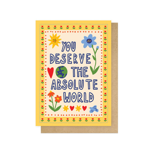 EMMLUP049C-East End Prints-Deserve The World-Card-Emmy Lupin Studio
