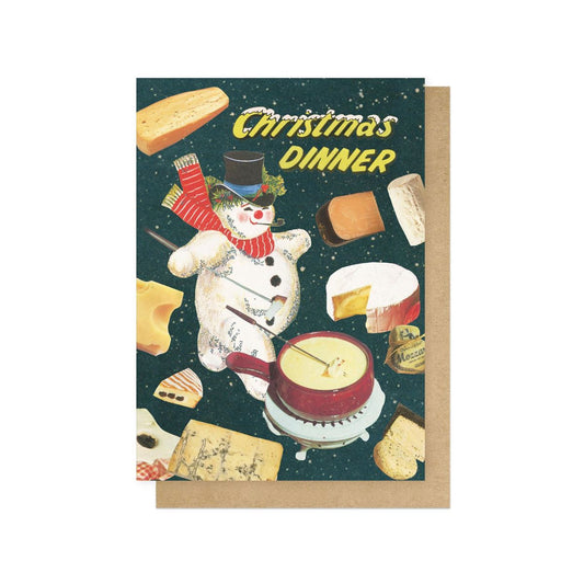 GOOGLI008C-East End Prints-Christmas Dinner-Xmas Card-