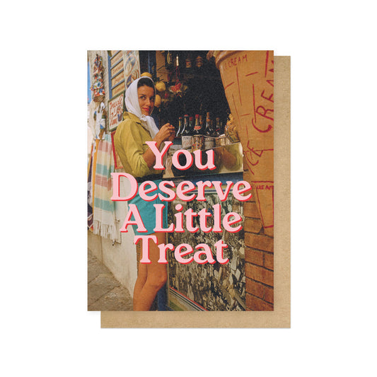 GSPRI004C-East End Prints-Deserve A Little Treat-Card-