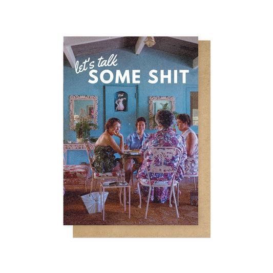 GSPRI011C-East End Prints-Let'S Talk Some Shit-Card-