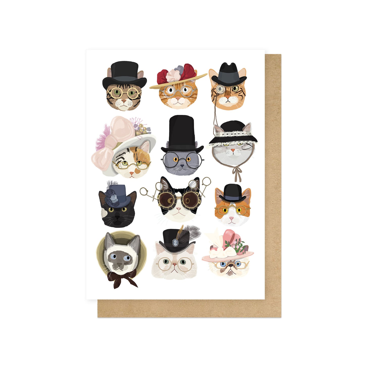 HANMEL100C-East End Prints-Cats In The 20S-Card-Hanna Melin