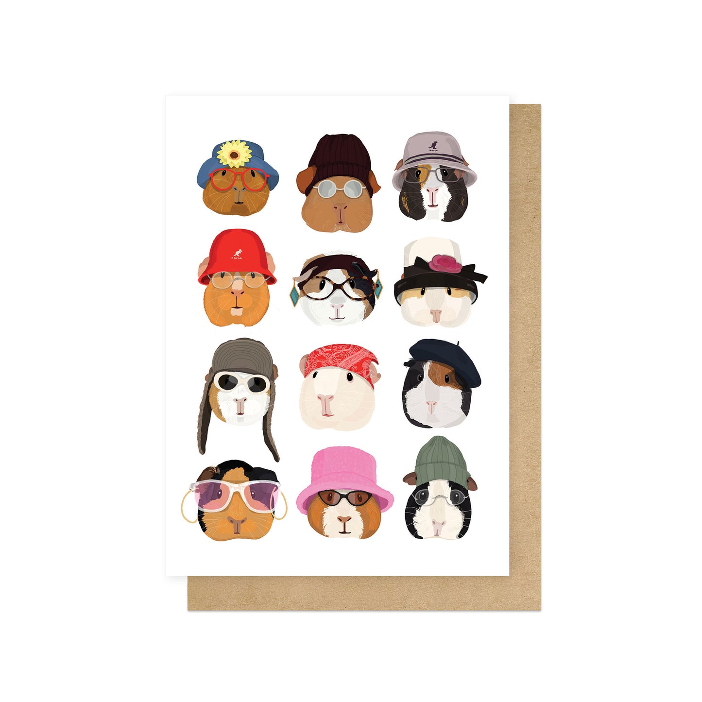 HANMEL105C-East End Prints-Guinea Pigs In The 90S-Card-Hanna Melin