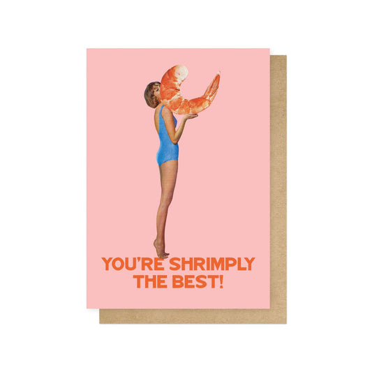 JULWAL042C-East End Prints-Shrimply The Best-Card-
