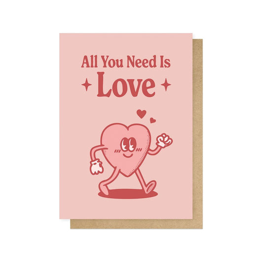 MAGMYH001C-East End Prints-All You Need Is Love-Card-Magnus Myhre
