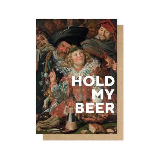 OHFINE009C-East End Prints-Hold My Beer-Card-Oh Fine